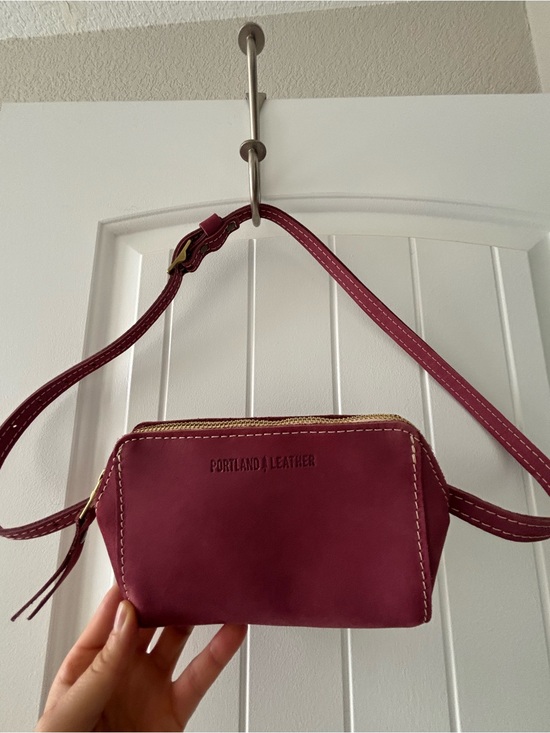 Portland Leather Handbags - Portland Leather Berry Crossbody/fanny pack bag